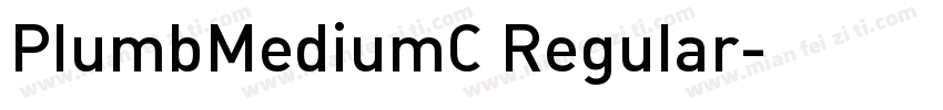 PlumbMediumC Regular字体转换